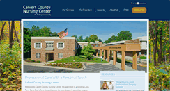 Desktop Screenshot of calvertcountynursingcenter.org